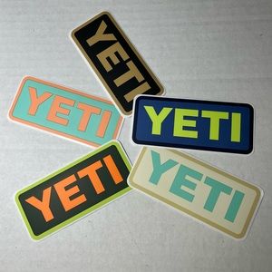 Yeti Stickers New Set of‎ 5